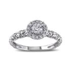 1/2 Ct. T.w. Diamond 14k White Gold Filigree Ring