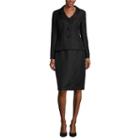 Le Suit Long Sleeve 3 Button Skirt Suit