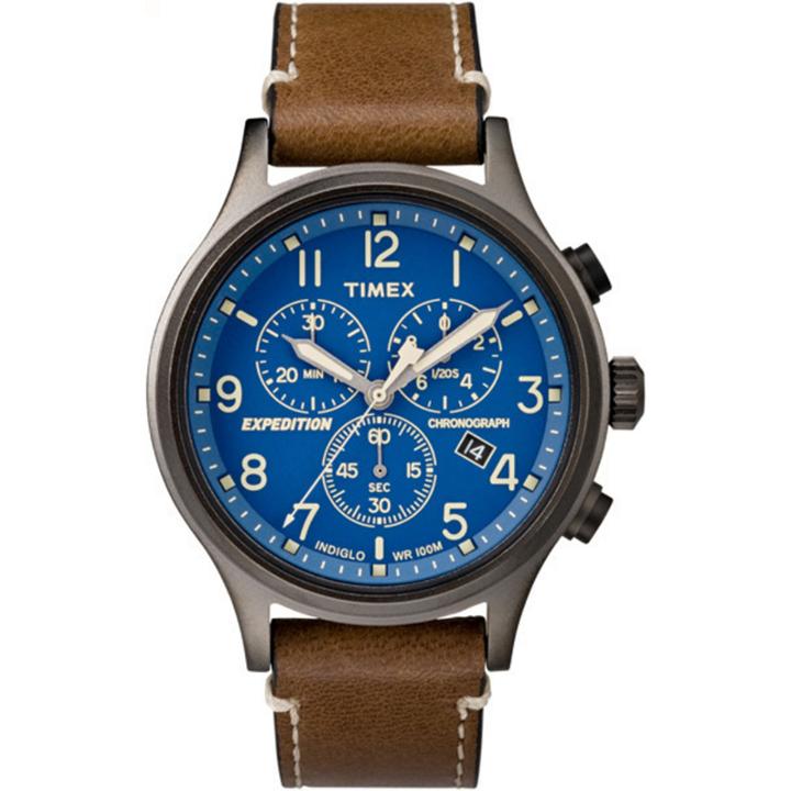 Timex Expedition Scout Mens Brown Strap Watch-tw4b094009j