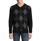 U.s. Polo Assn. Long Sleeve V-neck Argyle Sweater