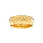 14k Yellow Gold Diamond-cut Band Ring