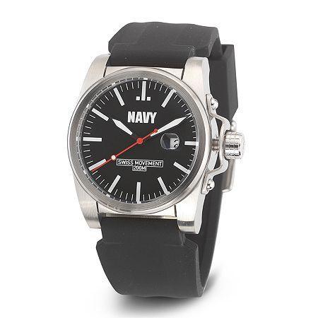 Wrist Armor C1 Mens Us Navy Black Silicone Watch