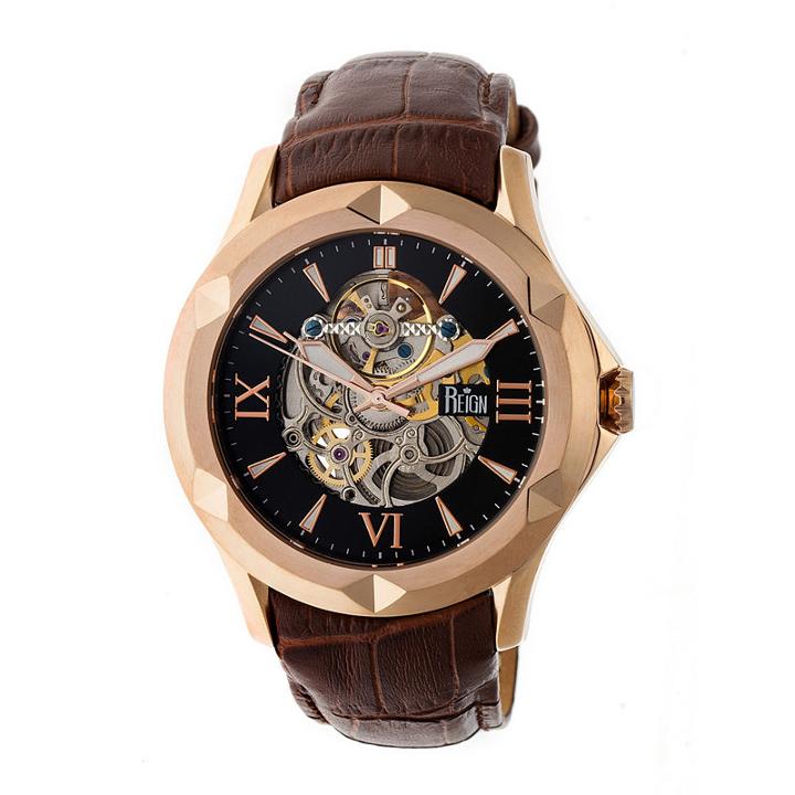 Reign Unisex Brown Strap Watch-reirn4706