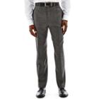 Claiborne Black & White Nailhead Flat-front Stretch Suit Pants - Classic Fit