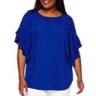 Stylus&trade; Ruffle Sleeve Top