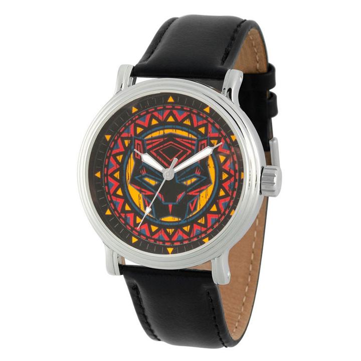 Black Panther Mens Black Strap Watch-wma000276