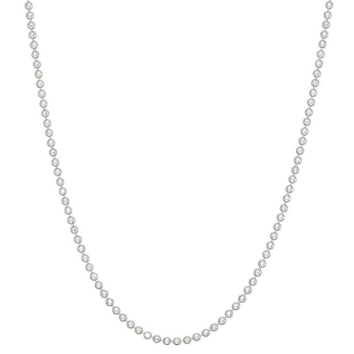 Solid Bead 16 Inch Chain Necklace