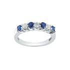 Womens 1/3 Ct. T.w. Blue Sapphire 14k Gold Band