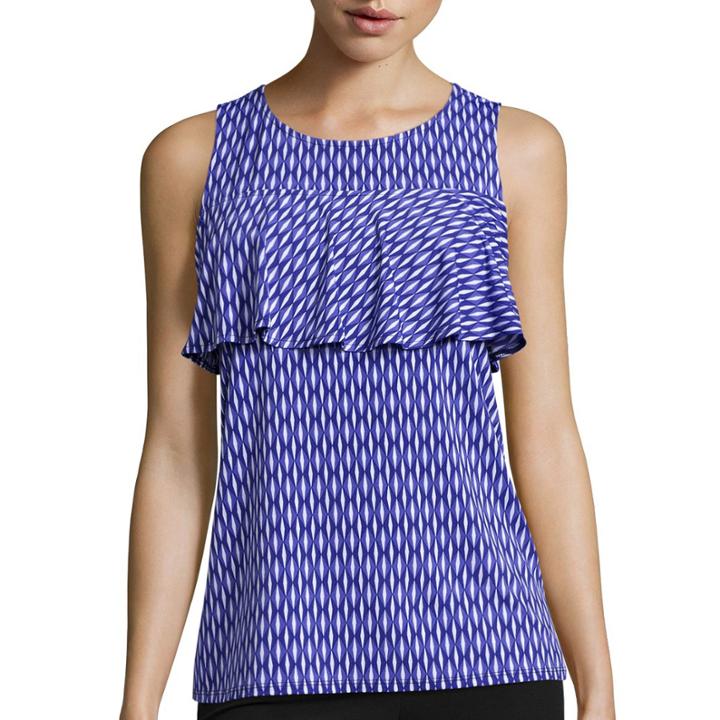 Worthington Ruffled Knit Tank Top - Tall