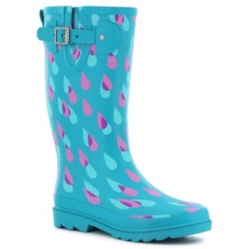 Western Chief Dotty Downpour Womens Waterproof Rain Boots Wide