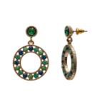 Mixit&trade; Peacock Hoop Earrings