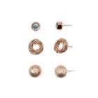 Decree 3 Pair Clear Earring Sets