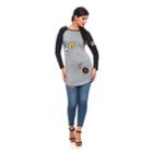 Stillettos Baseball Tunic With Patches