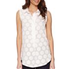 Liz Claiborne Sleeveless Dot Tunic - Tall