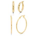 2-pc. 14k Gold Over Silver Earring Sets