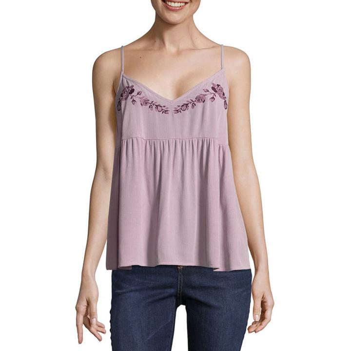 Arizona Woven Tank Top-juniors