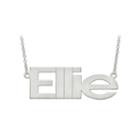 Personalized 53x19mm Arial Font Name Necklace