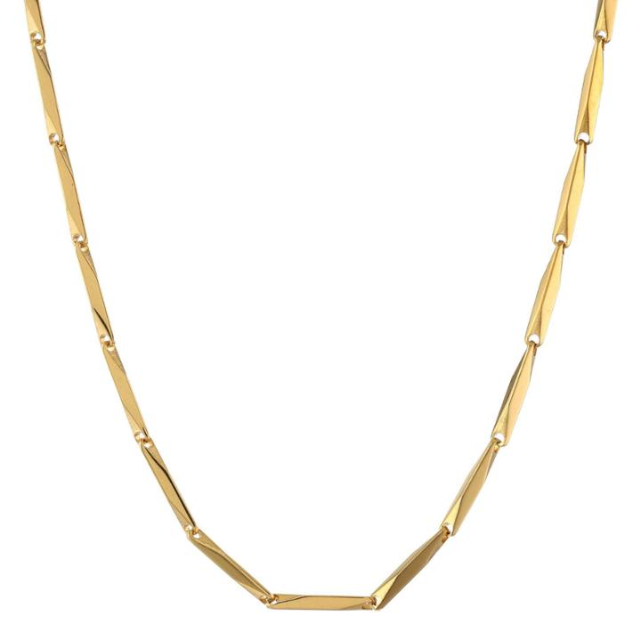 Mens Stainless Steel & Gold-tone Ip 22 2mm Link Chain