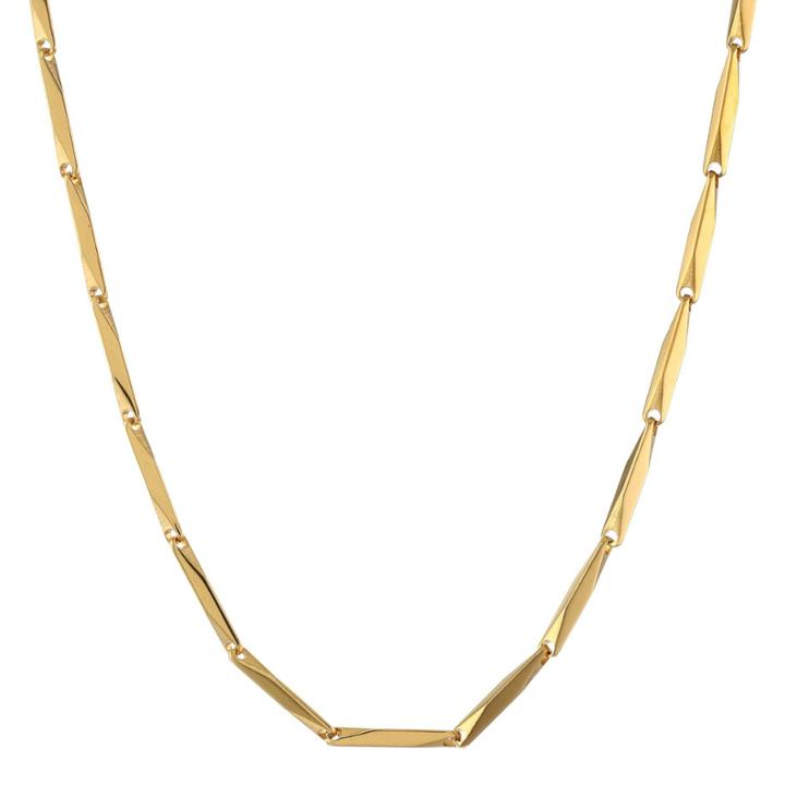 Mens Stainless Steel & Gold-tone Ip 22 2mm Link Chain