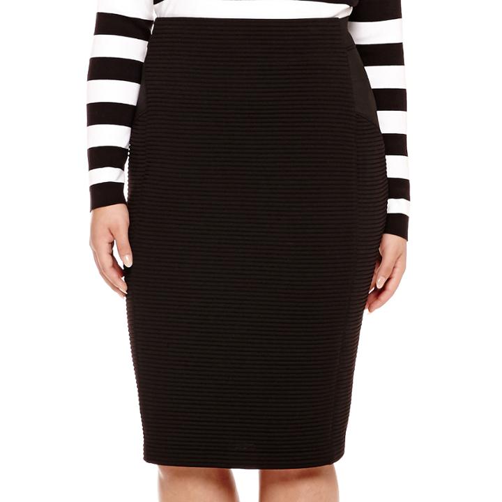 Belle + Sky&trade; Bodycon Pencil Skirt - Plus