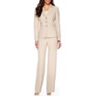 Le Suit Long-sleeve Glazed Melange Peal Lapel Pants Suit