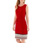 Liz Claiborne Sleeveless Keyhole Shift Dress