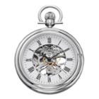 Sthrling Original Mens Stainless Steel Skeleton Automatic Pocket Watch