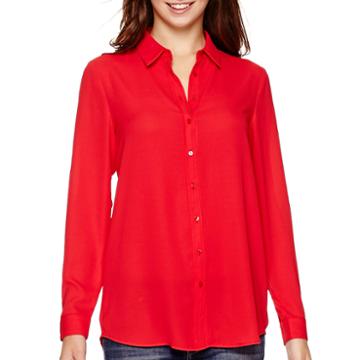 Mng By Mango Long-sleeve Button-front Top