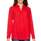 Mng By Mango Long-sleeve Button-front Top