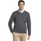 Izod Fieldhouse V Neck Long Sleeve Pullover Sweater