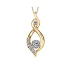 Sirena 1/4 Ct. T.w. Diamond 10k Yellow Gold Pendant Necklace