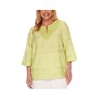 Alfred Dunner Sao Paolo 3/4-sleeve Embroidered Tunic - Plus