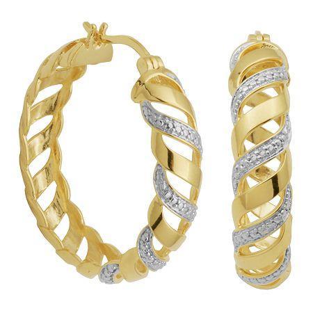 Diamond-accent San Marco Hoop Earrings