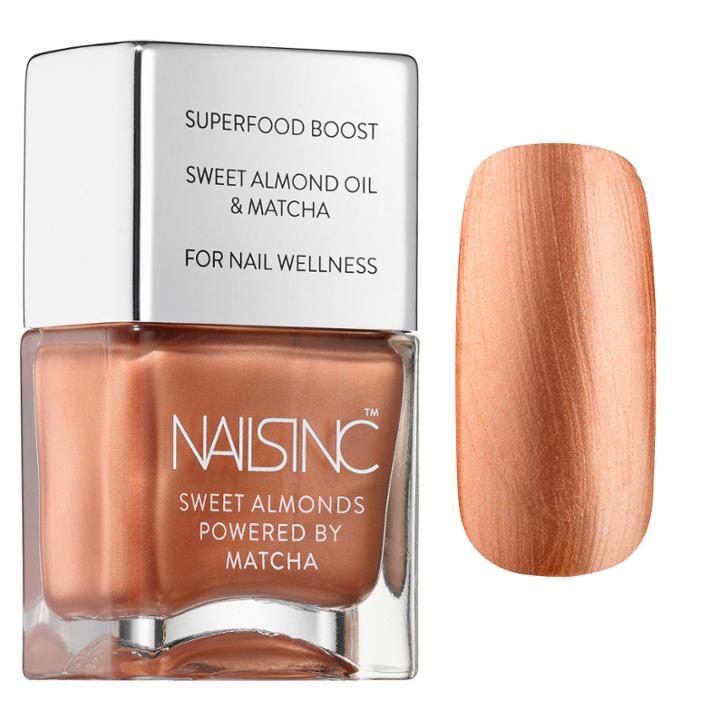Nails Inc. Mayfair Market Sweet Almond Polish Powered By Matcha