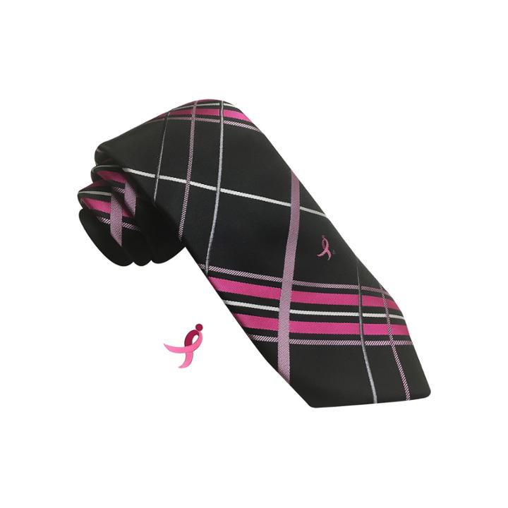 Susan G Komen Open Plaid Tie