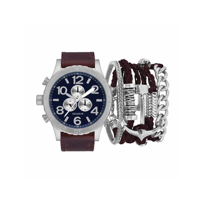 Rocawear Mens Brown 7-pc. Watch Boxed Set-rmst5353s328-510