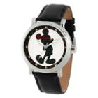 Disney Mickey Mouse Mens Black Strap Watch-wds000608