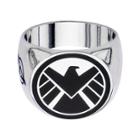 Marvel Agents Of S.h.i.e.l.d. Logo Mens Stainless Steel Ring