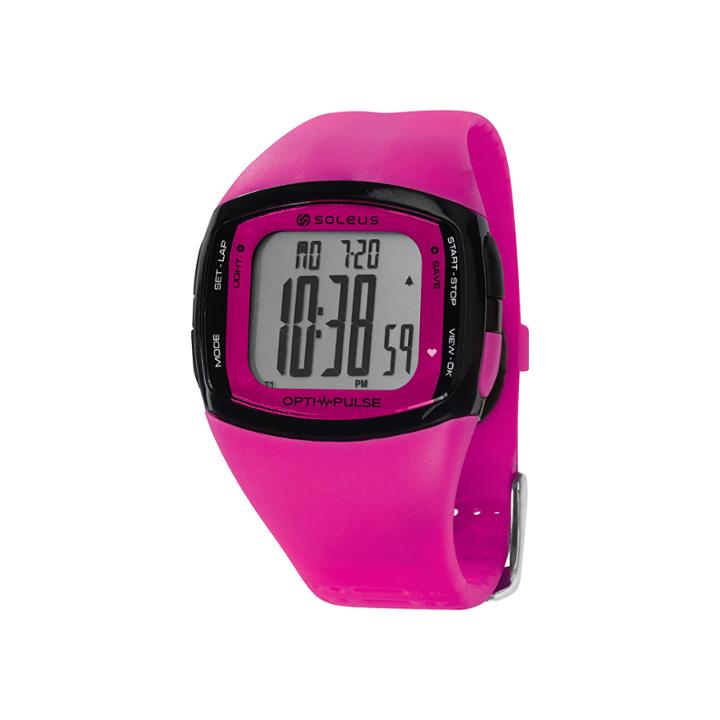 Soleus Rhythm Womens Pink Digital Heart Rate Monitor Watch