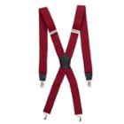 J. Ferrar Burgundy Suspenders