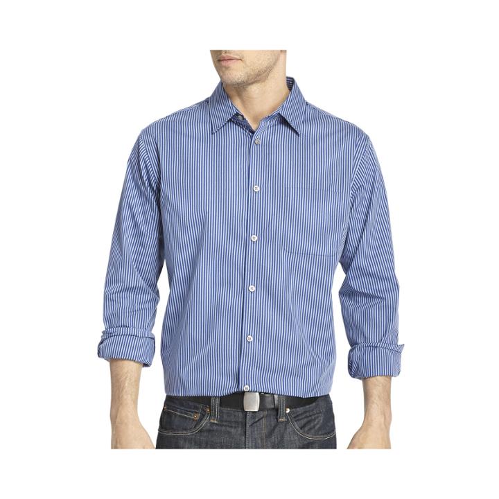 Van Heusen Ultimate Traveler Blues Patterned Shirt