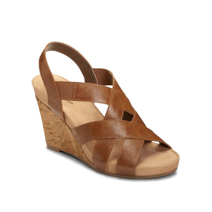 A2 By Aerosoles Swim Plush Womens Wedge Sandals