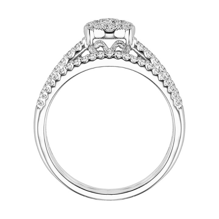Womens 3/8 Ct. T.w. Genuine Round White Diamond Sterling Silver Bridal Set