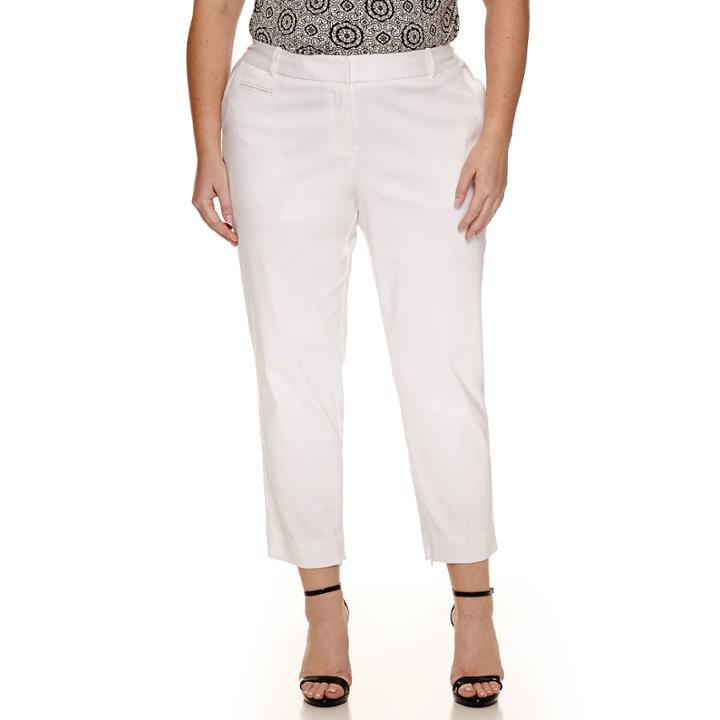 Worthington Centennial Slim Suiting Ankle Pants - Plus