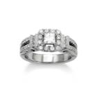 Limited Quantities 1? Ct. T.w. Diamond 14k White Gold Engagement Ring