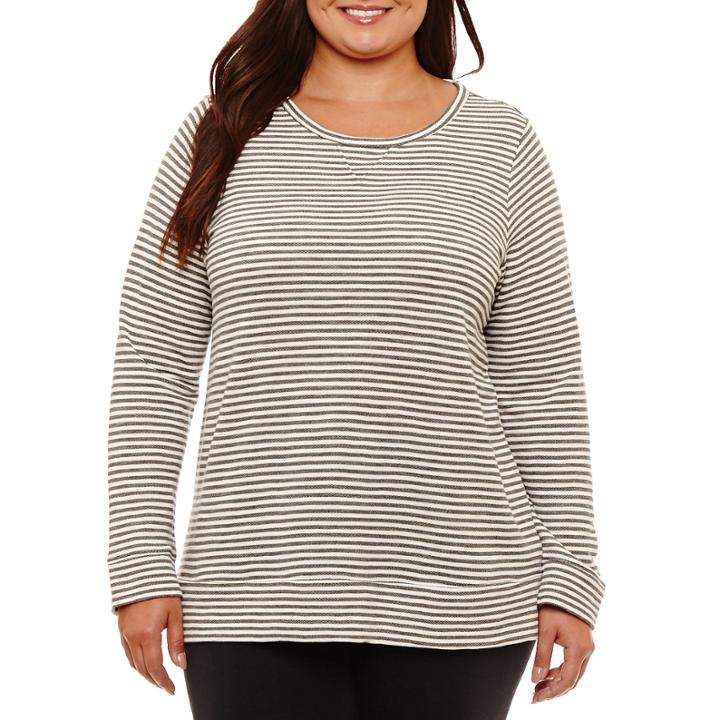 Liz Claiborne Long Sleeve Box Knit Tunic-plus