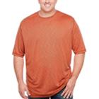 Van Heusen Short Sleeve Two-tone Slub Crew Doubler Short Sleeve Crew Neck T-shirt-big And Tall