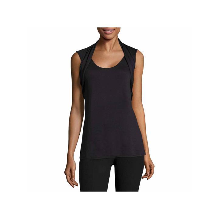 Worthington Sleeveless Scoop Neck T-shirt-womens Talls