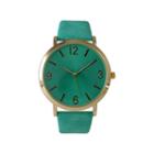 Olivia Pratt Womens Green Strap Watch-26268bteal