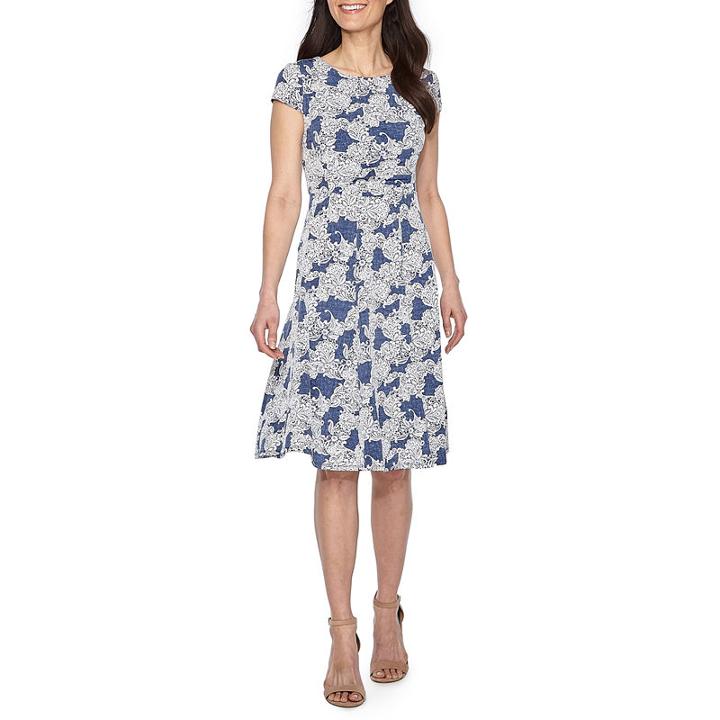 Studio 1 Short Sleeve Sundress-petites
